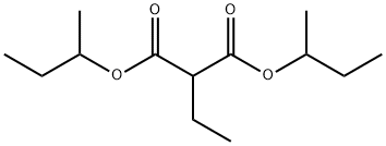 2-Ethylpropanedioic acid bis(1-methylpropyl) ester Struktur