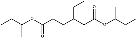 3-Ethylhexanedioic acid bis(1-methylpropyl) ester Struktur