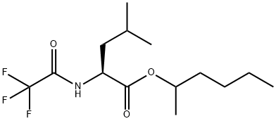 N-(Trifluoroacetyl)-L-leucine 1-methylpentyl ester Struktur