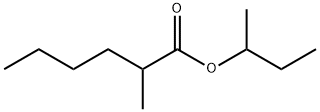 2-Methylhexanoic acid 1-methylpropyl ester Struktur