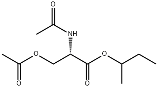 N,O-Diacetyl-L-serine 1-methylpropyl ester Struktur