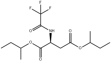 N-(Trifluoroacetyl)-L-aspartic acid bis(1-methylpropyl) ester Struktur