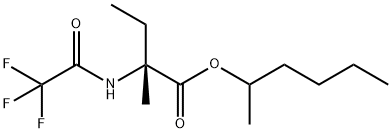 N-(Trifluoroacetyl)-L-isovaline 1-methylpentyl ester Struktur