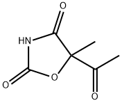 2,4-Oxazolidinedione, 5-acetyl-5-methyl- (9CI) Struktur