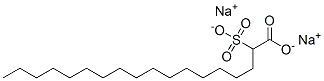 disodium 2-sulphonatooctadecanoate  Struktur