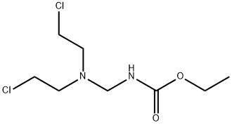 N-[Bis(2-chloroethyl)aminomethyl]carbamic acid ethyl ester Struktur