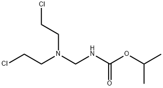 N-[Bis(2-chloroethyl)aminomethyl]carbamic acid isopropyl ester Struktur