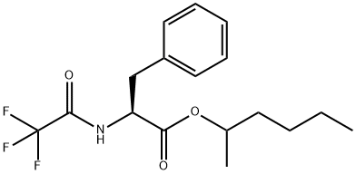 N-(Trifluoroacetyl)-L-phenylalanine 1-methylpentyl ester Struktur