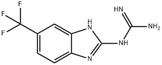 (5-(TRIFLUOROMETHYL)-1H-BENZO[D]IMIDAZOL-2-YL)GUANIDINE Struktur