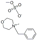 4-benzyl-4-methylmorpholinium methyl sulphate Struktur