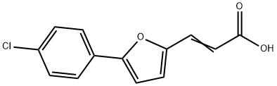 3-[5-(4-Chlorophenyl)furan-2-yl]acrylic acid Struktur