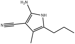 1H-Pyrrole-3-carbonitrile,  2-amino-4-methyl-5-propyl- Struktur