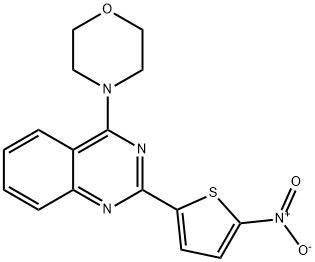 4-MORPHOLINO-2-(5-NITRO-2-THIENYL)QUINAZOLINE Struktur