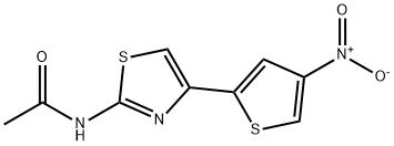 N-[4-(4-Nitro-2-thienyl)-2-thiazolyl]acetamide Struktur