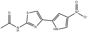 N-[4-(4-Nitro-1H-pyrrol-2-yl)-2-thiazolyl]acetamide Struktur