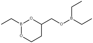 Diethyl[[(2-ethyl-1,3,2-dioxaborinan-4-yl)methyl]oxy]borane Struktur