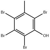 2,3,4,6-tetrabromo-m-cresol Struktur