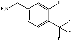 (3-broMo-4-(trifluoroMethyl)phenyl)MethanaMine Struktur