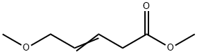 3-Pentenoic acid, 5-methoxy-, methyl ester Struktur