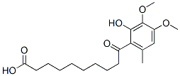 9-(2-Hydroxy-3,4-dimethoxy-6-methylbenzoyl)nonanoic acid Struktur