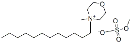 4-dodecyl-4-methylmorpholinium methyl sulphate Struktur