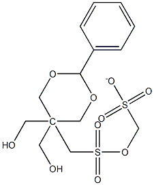 5,5-(DIMETHANESULFONATE)DIMETHANOL-2-PHENYL-1,3-DIOXANE Struktur