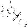 1H-Indole,4-fluoro-3-iodo-1-(phenylsulfonyl)- Struktur