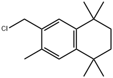 6-(chloromethyl)-1,1,4,4,7-pentamethyl-tetralin Struktur