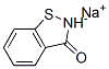 1,2-benzisothiazol-3(2H)-one, sodium salt Struktur