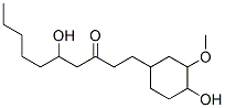 5-hydroxy-1-(4-hydroxy-3-methoxy-cyclohexyl)decan-3-one Struktur