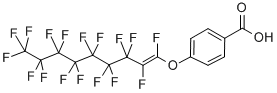 4-[(heptadecafluorononenyl)oxy]-Benzoic acid Struktur