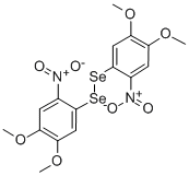 BIS(4,5-DIMETHOXY-2-NITROPHENYL)DISELENIDE Struktur