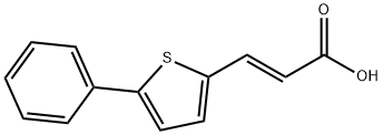 (E)-3-(5-phenylthiophen-2-yl)acrylic acid Struktur