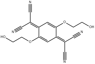 2,5-BIS(2-HYDROXYETHOXY)-7,7,8,8-TETRACYANOQUINODIMETHANE Struktur