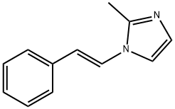 2-Methyl-1-[(E)-2-phenylethenyl]-1H-imidazole Struktur