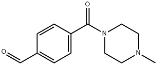 4-(4-Methyl-piperazine-1-carbonyl)benzaldehyde Struktur