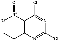 2,6-Dichloro-4-isopropyl-5-nitropyrimidine Struktur