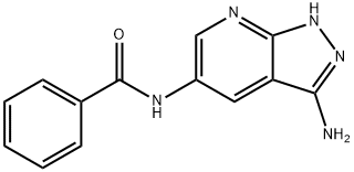 Benzamide, N-(3-amino-1H-pyrazolo[3,4-b]pyridin-5-yl)- (9CI) Struktur