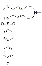 [1,1'-Biphenyl]-4-sulfonaMide, 4'-chloro-N-[8-(diMethylaMino)-2,3,4,5-tetrahydro-3-Methyl-1H-3-benzazepin-7-yl]- Struktur