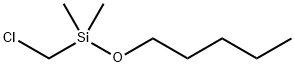 1-Dimethyl(chloromethyl)silyloxypentane Struktur