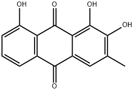 1,2,8-TRIHYDROXY-3-METHYLANTHRAQUINONE Struktur