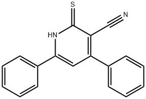 2-Mercapto-4,6-diphenyl-nicotinonitrile Struktur