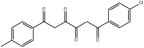 1-(4-Chlorophenyl)-6-(4-methylphenyl)-1,3,4,6-hexanetetrone Struktur