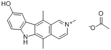 elliptinium acetate Struktur