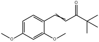 1-(2,4-Dimethoxyphenyl)-4,4-dimethyl-1-penten-3-one Struktur