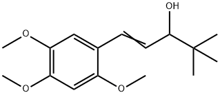 1-(2,4,5-Trimethoxyphenyl)-4,4-dimethyl-1-penten-3-ol Struktur