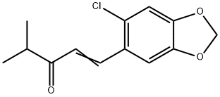 1-[2-Chloro-4,5-(methylenedioxy)phenyl]-4-methyl-1-penten-3-one Struktur