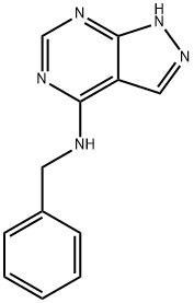 N-benzyl-1H-pyrazolo[3,4-d]pyrimidin-4-amine Struktur