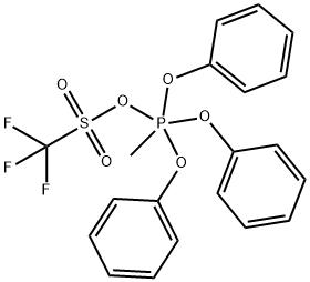 METHYLTRIPHENOXYPHOSPHONIUM TRIFLUOROMETHANESULFONATE Struktur