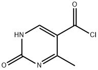 5-Pyrimidinecarbonyl chloride, 1,2-dihydro-4-methyl-2-oxo- (9CI) Struktur